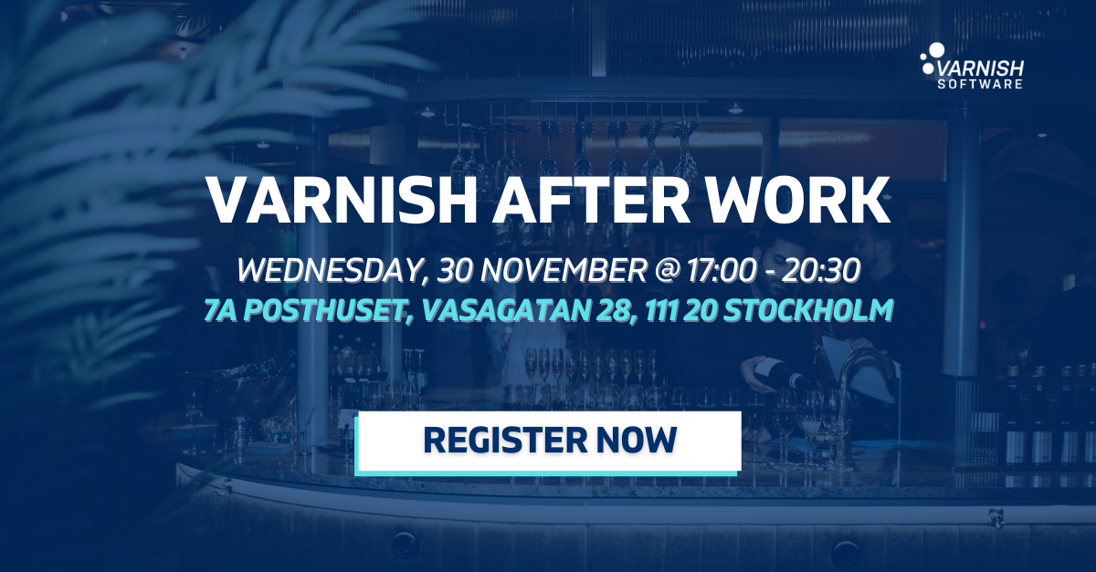 Live Event Varnish After Work Stockholm